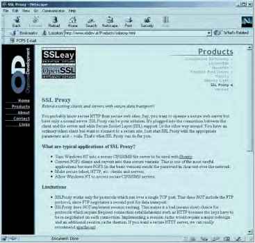 Figure Object Development SSL Proxy Web page